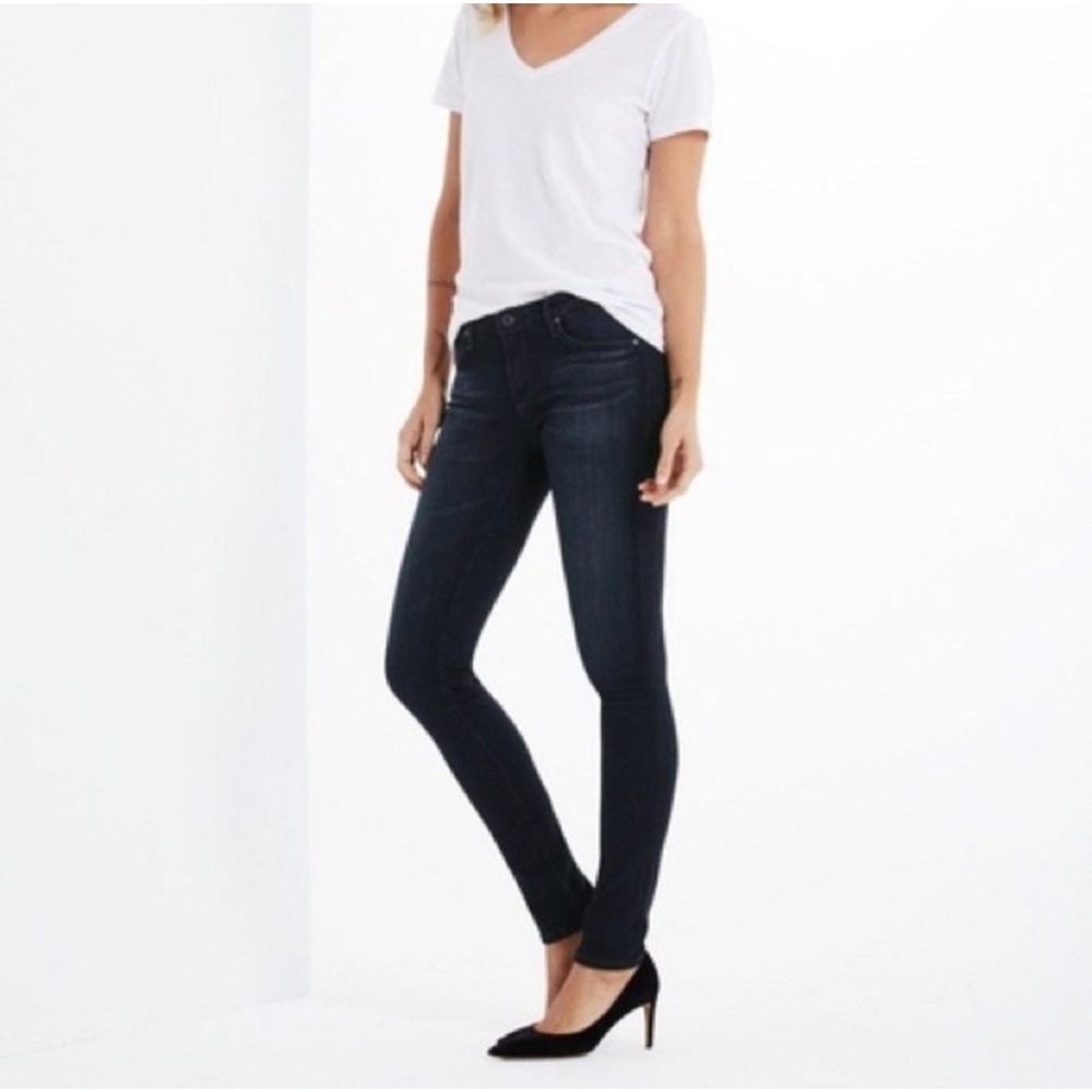 AG Adriano Goldschmied The Jegging‎ Super Skinny Fit Dark Wash Jeans 25 Low Rise